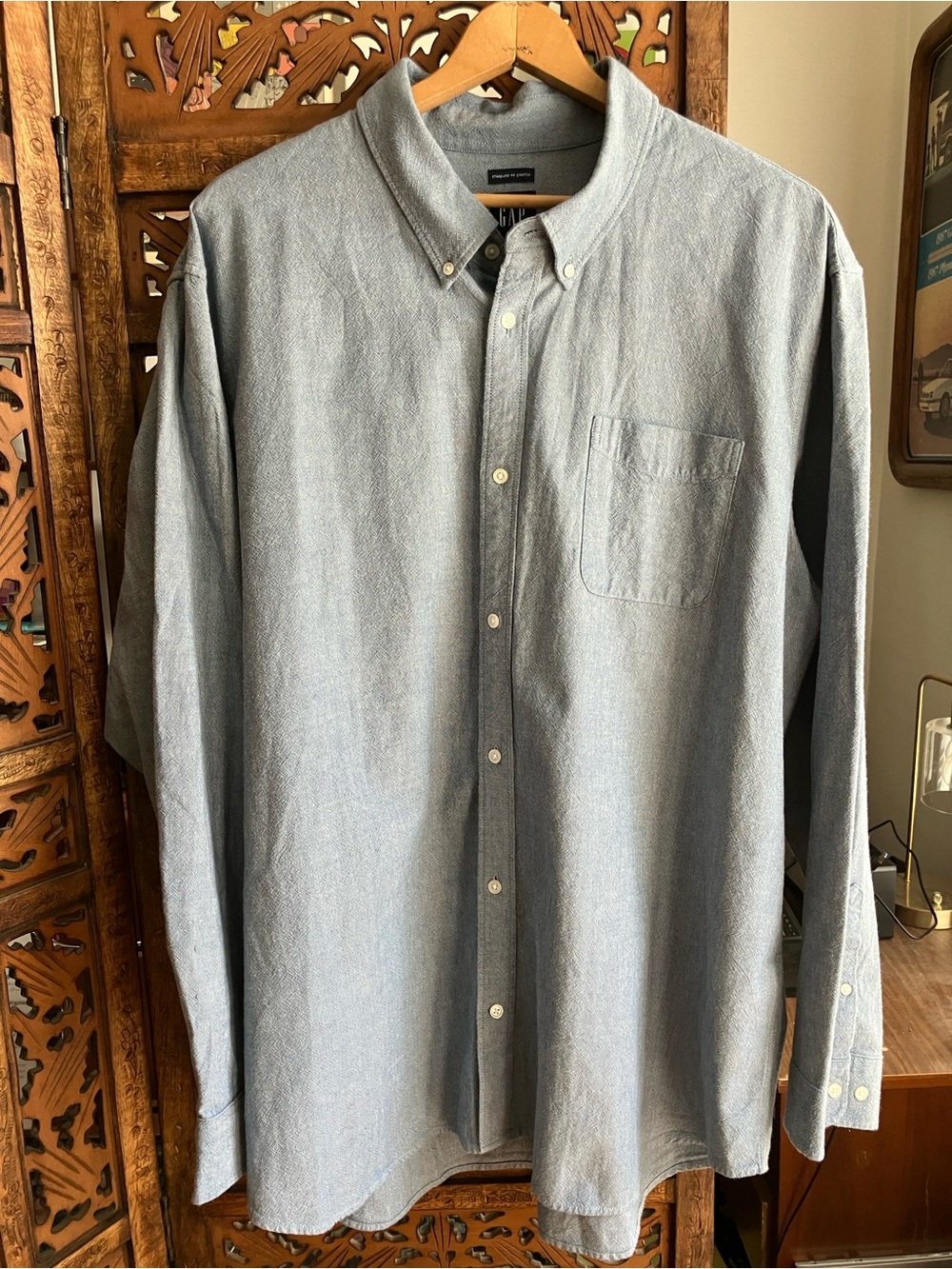 Gap light blue button down shirt
